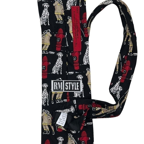 RM Style Ralph Marlin Fire Fighters, Dogs and Hydrants Tie - Picture 2 of 4